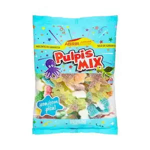 Golosinas Pulpis Mix Hacendado con pica Paquete 0.3 kg