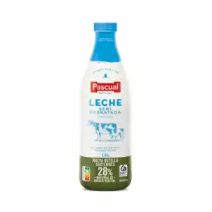 Leche semidesnatada Pascual botella 1,5 l.