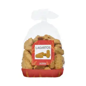 Pastas Lagartos con sabor a limón Hacendado Paquete 0.5 kg