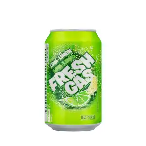 Refresco lima limón Hacendado fresh gas Lata 330 ml