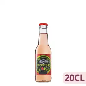 Bebida cider con gas Wild panther sabor a fresa y lima Botellín 200 ml