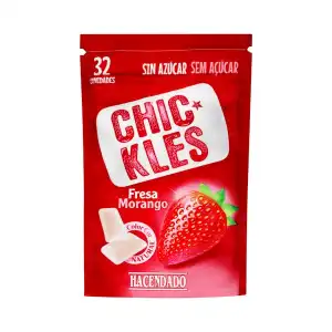 Chicle fresa gragea Hacendado Paquete 0.045 100 g