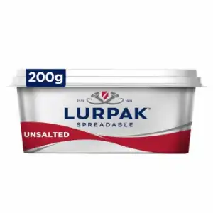 Mantequilla fácil de untar sin sal Lurpak 200 g.