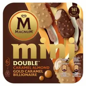 Mini bombón helado caramelo Double Magnum 6 ud.