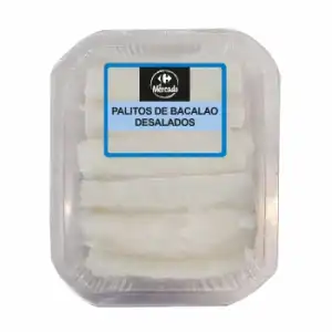 Palitos de bacalao desalados Carrefour 180 g