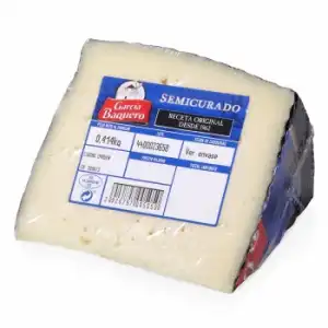 Queso semicurado mezcla García Baquero cuña 1/8, 420 g aprox