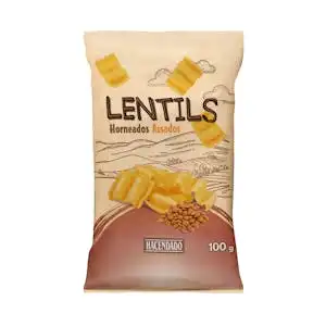 Snack de lentejas horneado Lentils Hacendado