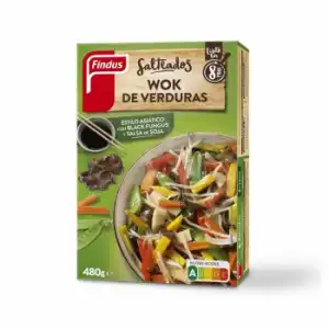 Wok de verduras ultracongeladas Findus 480 g.