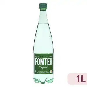 Agua mineral con gas Fonter grande Botella 1 L