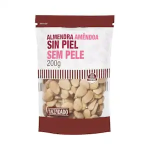 Almendra natural Hacendado sin piel Paquete 0.2 kg