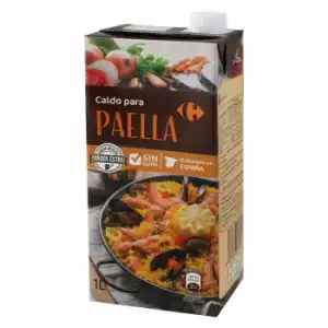 Caldo para paella Carrefour sin gluten 1 l.