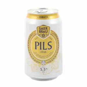 Cerveza Pils Carrefour lata 33 cl.