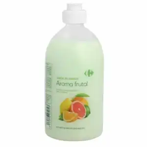 Jabón de manos aroma frutal Carrefour 500 ml.