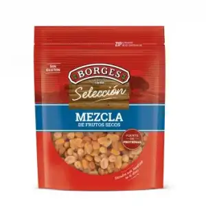 Mezcla de frutos secos Selección Borges sin gluten 200 g.