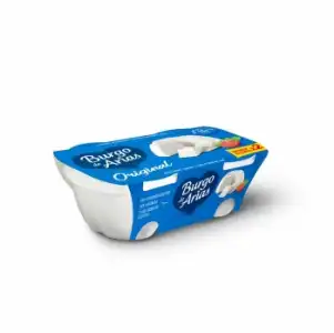 Queso fresco Original Burgo de Arias pack de 2 unidades de 230 g.