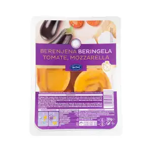 Redondos frescos berenjena, tomate y mozzarella Bel Canto Bandeja 0.25 kg