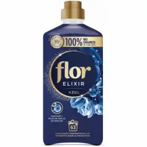 Suavizante concentrado Azul Flor Elixir 63 lavados.