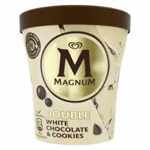 Helado Chocolate Blanco & Cookies Double Magnum 440 ml.