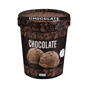 Helado vegetal de chocolate Hacendado con trozos de chocolate Bote 500 ml