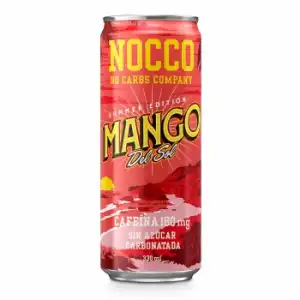 Nocco mango del sol bebida energética lata 33 cl.