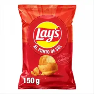 Patatas fritas al punto de sal Lay's sin gluten 150 g.