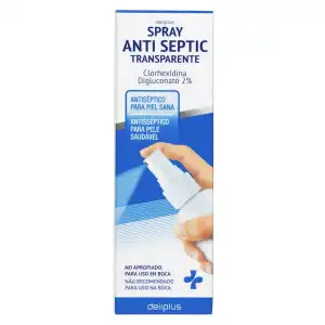 Spray antiséptico transparente Deliplus Spray 0.05 100 ml