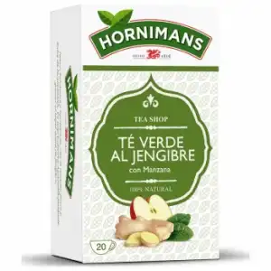 Té verde al jengibre con manzana en bolsitas Hornimans 20 ud.