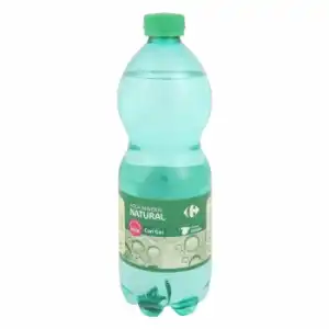 Agua mineral con gas Carrefour natural 50 cl.