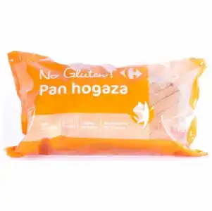 Hogaza de pan Carrefour No Gluten sin gluten sin lactosa 390 g.