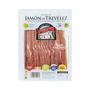 Jamón de Trevélez Antonio Álvarez lonchas extra finas Paquete 0.12 kg