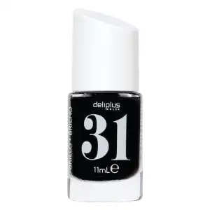 Laca de uñas alto brillo Deliplus 31 negro místico  1 ud