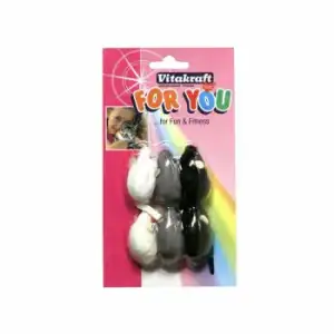 Ratones Felpa para Gato Vitakraft For You 6 Uds