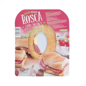 Rosca lomo, bacón y queso emmental Hacendado  0.45 kg