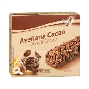 Barritas de cereales avellana y cacao Hacendado