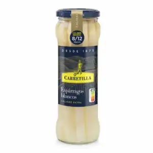 Espárragos blancos extra 8/12 Carretilla 205 g.