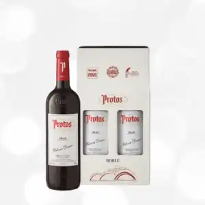 Estuche 2 Bot. Protos Tinto Roble 2021