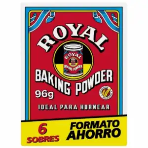 Levadura Royal sin gluten pack de 6 sobres de 16 g.