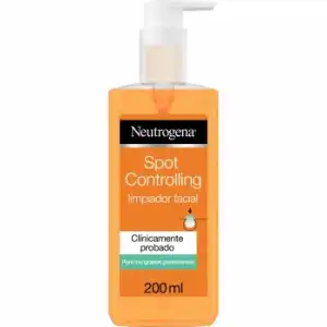 Limpiador facial granos persistentes Spot Controlling Neutrogena 200 ml.