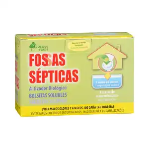 Limpiador fosas sépticas Bosque Verde bolsitas solubles Caja 0.3 kg