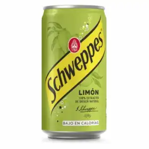 Schweppes de limón lata 25 cl.