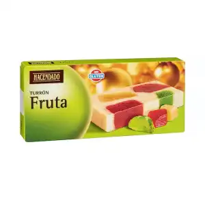 Turrón de fruta Hacendado Tableta 0.25 kg