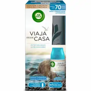 Ambientador automático Fresh Matic fragancia oasis turquesa aparato y recambio Air Wick 1 ud.