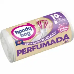 Bolsas de Basura Perfumada 80% Reciclado Handy Bag 10l 15 ud