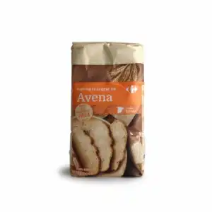 Harina de avena integral Carrefour 500 g.