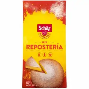 Harina para repostería Schär sin gluten 1 kg.