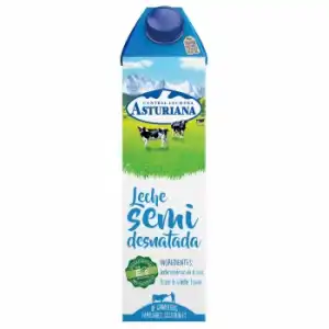 Leche semidesnatada Central Lechera Asturiana brik 1 l.