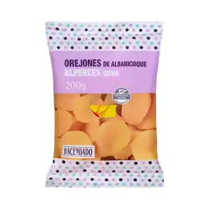 Orejones albaricoque Hacendado Paquete 0.2 kg