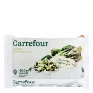 Acelgas en hoja Carrefour 400 g.