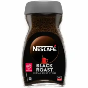 Café soluble intenso Nescafé Black Roast 200 g.
