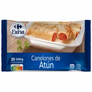 Canelones de atún Carrefour 500 g.